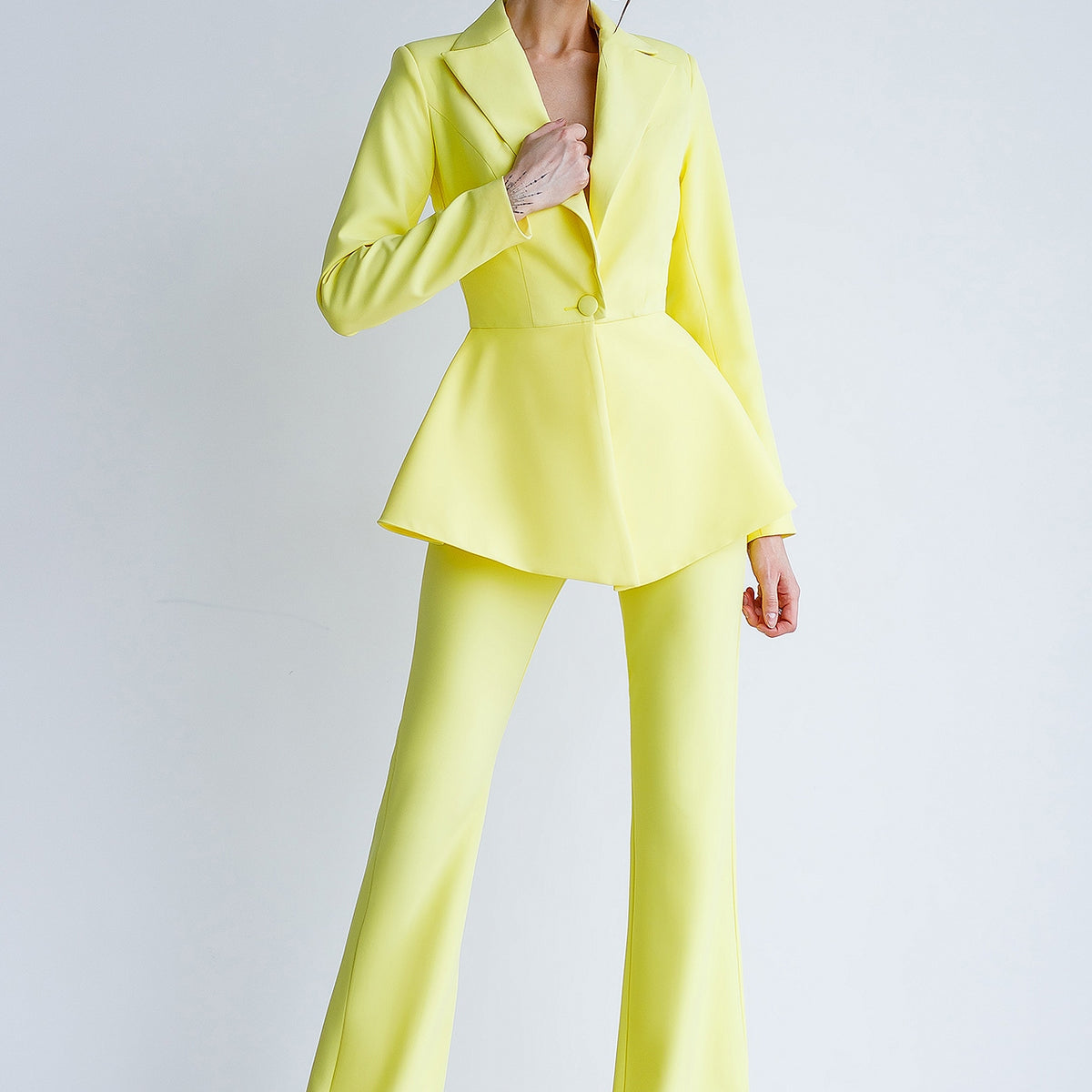 yellow dress suit for women Yellow Business Suit Women 2-Piece