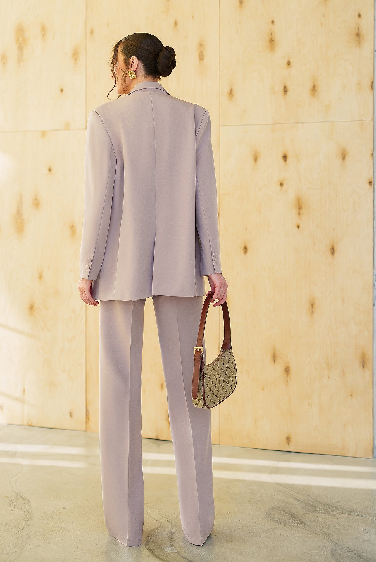 Gloria Mocco Single-Breasted Suit 2-Piece - side view | ELAGIA