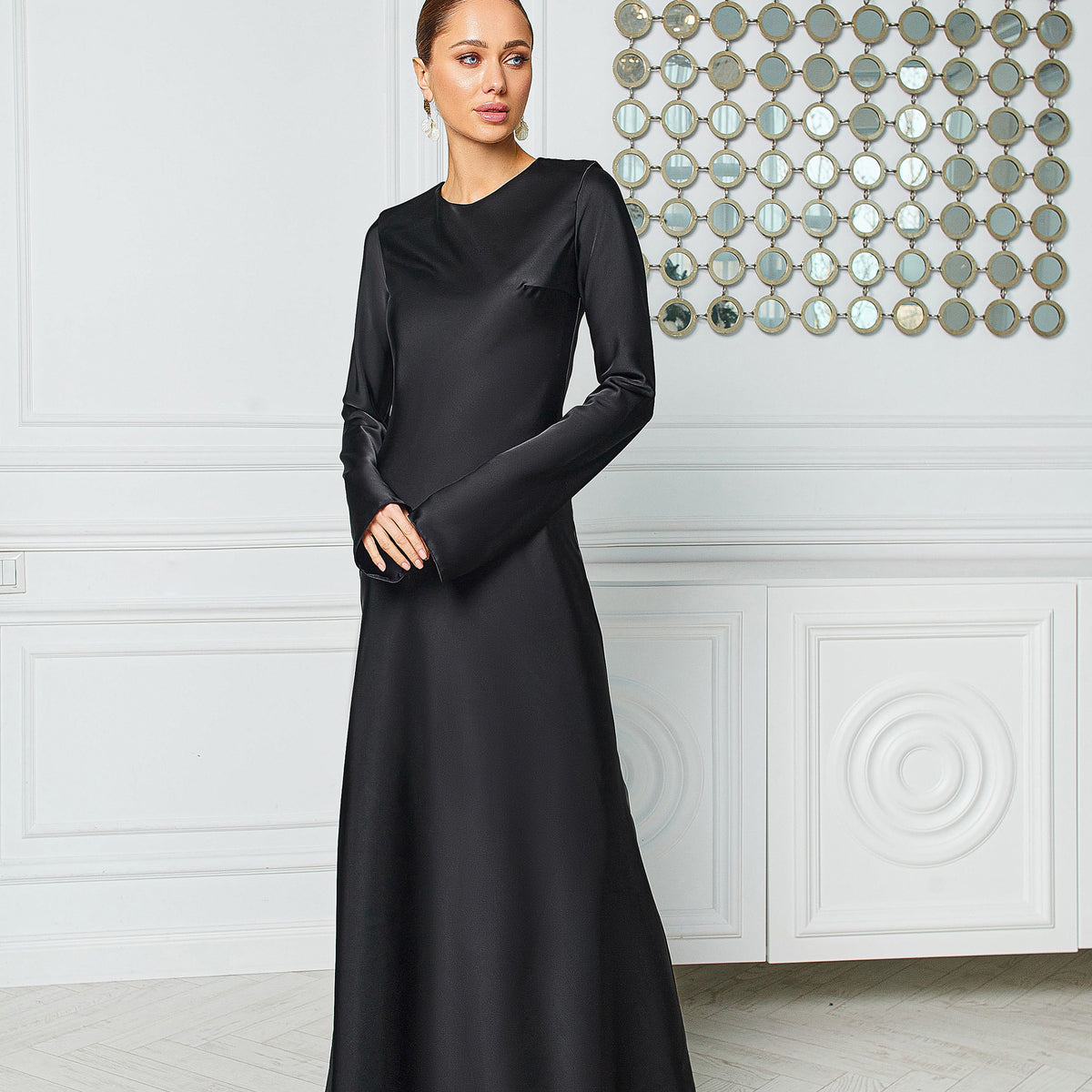 alexia maxi dress black Maxi Dress | The Alexa | Black | Elegance and sophistication Black / L by Chloe Colette