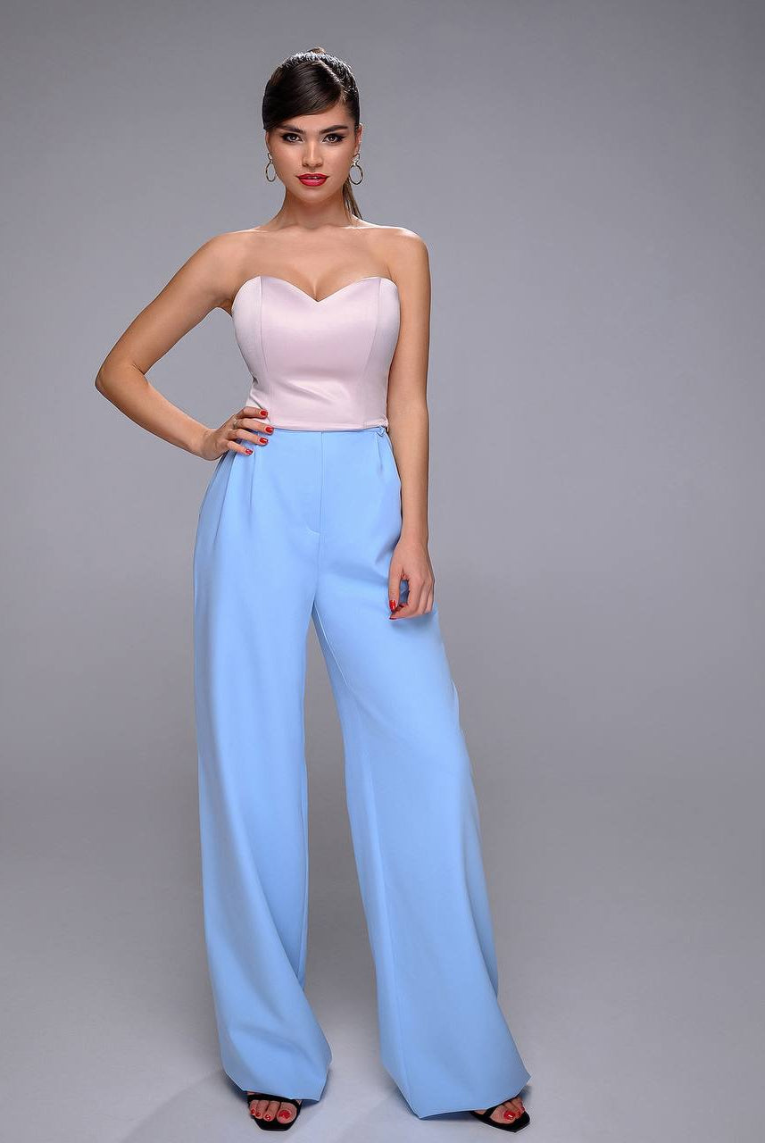 ELAGIA Beige Satin Sweetheart Crop Top - side angle view highlighting the structured bodice and cropped length