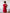 Giada Red Cut-Out High-Neck Short-Sleeve Mini Dress