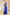 Kaia Blue Satin Halter-Neck Open-Back Maxi Dress - back view | ELAGIA
