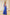 Kaia Blue Satin Halter-Neck Open-Back Maxi Dress - side view | ELAGIA