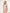 Alexa Dusty Pink Asymmetric Draped Long-Sleeve Mini Dress - back view | ELAGIA