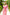 Red Floral-Print Midi Dress - side view | ELAGIA