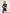 Alexa Black Asymmetric Draped Long-Sleeve Mini Dress - back view | ELAGIA