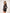 Alexa Black Asymmetric Draped Long-Sleeve Mini Dress - close-up detail | ELAGIA