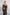 Alexa Black Satin One-Shoulder Cut-Out Midi Dress - Back View | ELAGIA