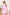Pink Striped Oversized 3-Piece Suit - back view | ELAGIA