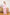 Pink Striped Oversized 3-Piece Suit - close-up detail | ELAGIA