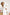 White Striped Oversized 3-Piece Suit - back view | ELAGIA