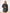 Grey Striped Wool Oversized Jacket Skirt Suit 2-Piece - close-up detail | ELAGIA