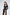 Black Square Neck Long-Sleeve High Slit Midi Dress - close-up detail | ELAGIA