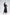 Black Square Neck Long-Sleeve High Slit Midi Dress - side view | ELAGIA