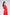 Red Square Neck Long-Sleeve High Slit Midi Dress - back view | ELAGIA