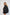Black Oversized Jacket Skirt Suit 2-Piece - back view | ELAGIA