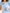 Sky-Blue Buttoned Puff-Sleeve Mini Dress - close-up detail | ELAGIA