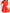 Red Buttoned Puff-Sleeve Mini Dress - close-up detail | ELAGIA