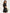 Black Buttoned Puff-Sleeve Mini Dress - back view | ELAGIA