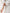 White Square Neck Mini Dress - close-up detail | ELAGIA