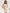 Beige Backless Puff-Sleeve Mini Dress - view 6 | ELAGIA
