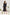 Black Polka-Dot Puff Sleeve Midi Dress - front view | ELAGIA