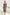 Coffee Polka-Dot Puff Sleeve Midi Dress - front view | ELAGIA