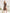 Coffee Polka-Dot Puff Sleeve Midi Dress - side view | ELAGIA