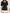 Black Queen Anne Puff Sleeve Mini Dress - back view | ELAGIA