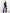 Ilaria Blue V-Neck Single-Breasted Suit 2-Piece
