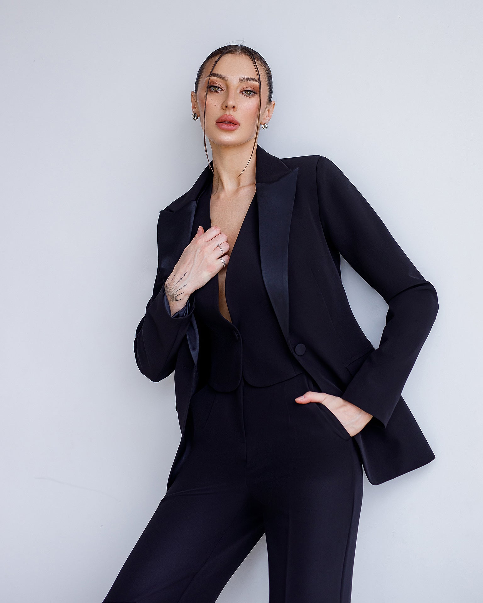 Black Single-Breasted Suit 3-Piece