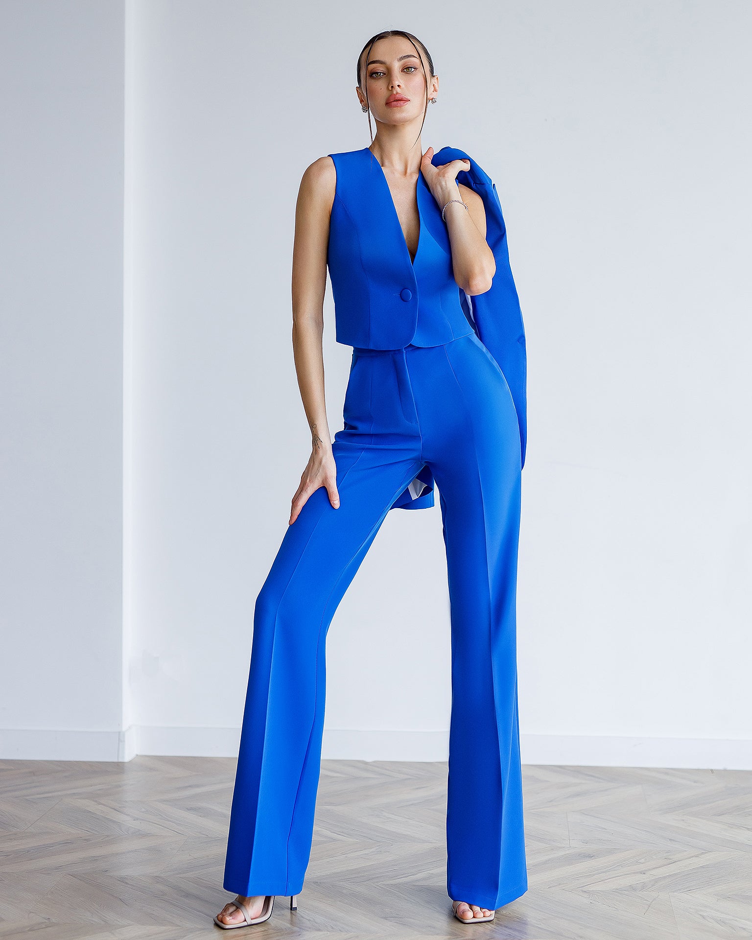 Blue Single-Breasted Suit 3-Piece