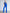 Blue Single-Breasted Suit 3-Piece - side view | ELAGIA
