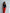 Red Front-Slit Midi Skirt - back view | ELAGIA