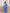 Blue Wrap Sleeveless Mini Dress - side view | ELAGIA