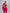 ELAGIA Crimson Regular-Fit 3-Piece Suit - fabric texture close-up of 3 piece women's suit material in crimson