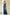 Blue Satin Thigh-Slit Slip Dress - front view | ELAGIA