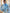 Sky-Blue Sheer Organza Bow-Neck Puff Sleeve Blouse - side view | ELAGIA