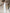 White square-neck double-breasted 2-piece suit in crepe fabric, back view