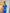 Gloria Blue Off-The-Shoulder Midi Dress - close-up detail | ELAGIA