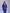 ELAGIA blue regular-fit 3 piece women's suit front view - professional business blazer, pants and vest set