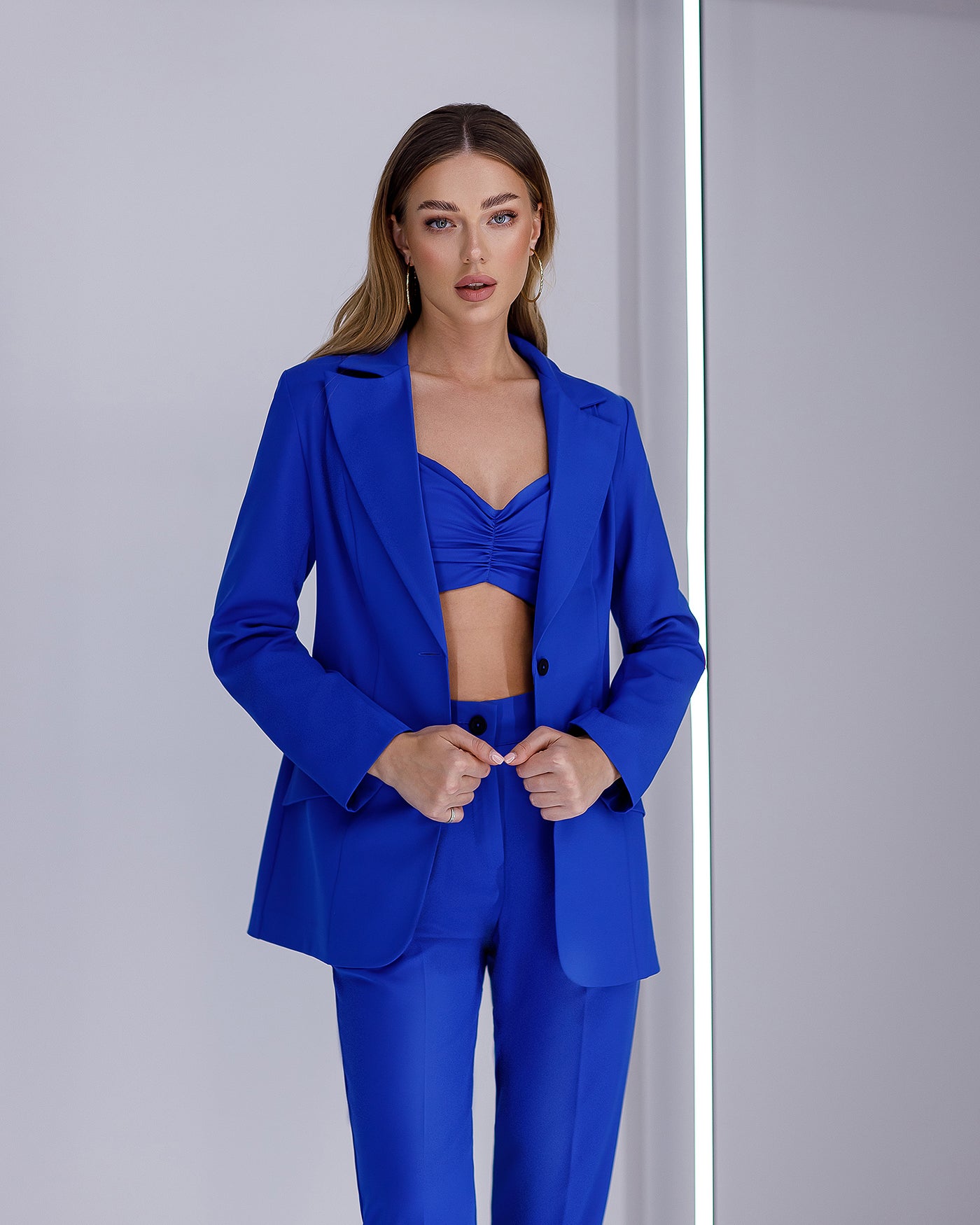 Blue Regular-Fit 3-Piece Suit – ELAGIA