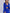 ELAGIA blue regular-fit 3 piece women's suit back view showing tailored fit and construction details