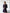 ELAGIA Eva Brown Collared Long-Sleeve Mini Dress front view - 3 piece women's suit purple business suit women style