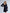 Black Sweetheart Puff-Sleeve Mini Dress - back view | ELAGIA