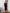 Brown Keyhole Cut-Out Long-Sleeve Midi Dress – crepe, full-length view on model