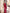 Red Pleated One-Shoulder Peplum Top & High-Waist Pants - front view | ELAGIA