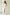 White Satin Thigh-Slit Slip Dress - front view | ELAGIA
