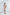 Beige Puff-Sleeve Top & Midi Skirt 2-Piece Set - front view | ELAGIA