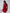 Monica Red Long-Sleeve Keyhole Mini Dress - front view | ELAGIA